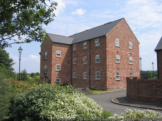Old Mill new appartments Bollin Mill geograph 1386553 by david newton