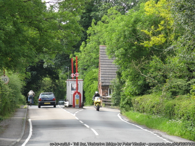 Toll Bridge Bridge Booth destroyed geograph 1337692 by Peter Whatley