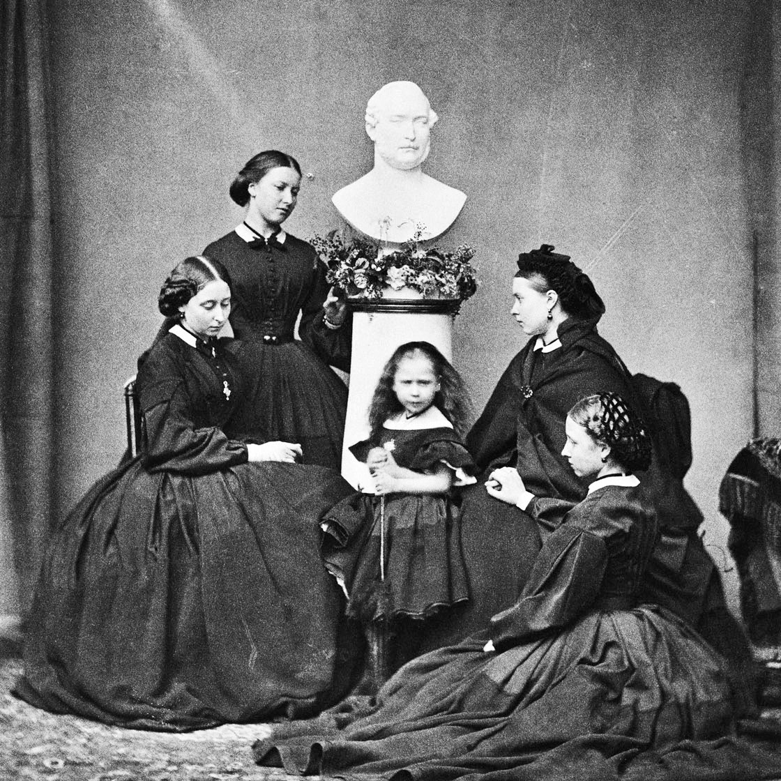 Daughters of Albert with statue external contentduckduckgocom