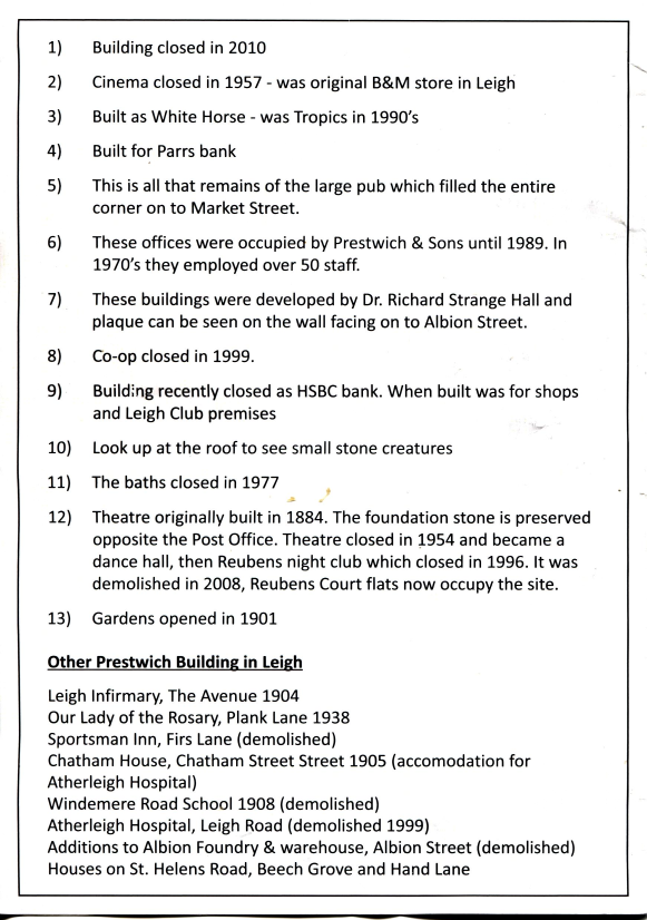 Notes on Key to Buildings in Leigh by J C Prestwich PNG