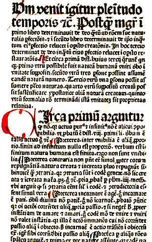 ex augnet Penketh writing in Latin printed 1481 AN4360 AC985 310u